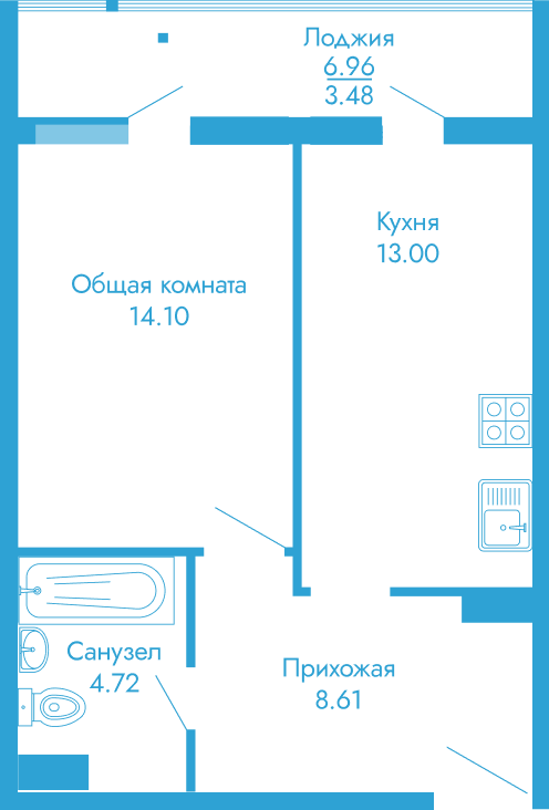 Планировка студии